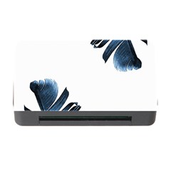 Blue Banana Leaves Memory Card Reader With Cf by goljakoff