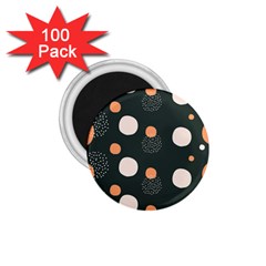 Black Peach White  1 75  Magnets (100 Pack)  by Sobalvarro