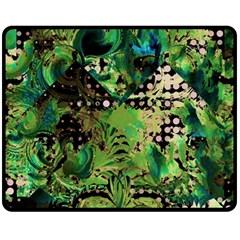 Peacocks And Pyramids Double Sided Fleece Blanket (medium)  by MRNStudios