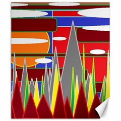 Forrest Sunset Canvas 20  X 24  by LW323