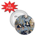 Famous heroes of the kabuki stage played by frogs  1.75  Buttons (10 pack) Front