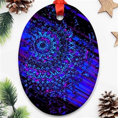 Uv Mandala Oval Ornament (two Sides) by MRNStudios