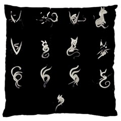 Katzen Cats Katzen Cats Large Flano Cushion Case (two Sides) by WetdryvacsLair