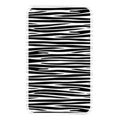 Zebra Stripes, Black And White Asymmetric Lines, Wildlife Pattern Memory Card Reader (rectangular) by Casemiro