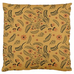 Folk Floral Pattern  Flowers Abstract Surface Design  Seamless Pattern Large Flano Cushion Case (two Sides) by Eskimos