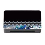 Blue Ocean Minimal Liquid Painting Memory Card Reader with CF Front