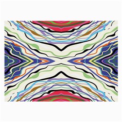 Bohemian Colorful Pattern B Large Glasses Cloth (2 Sides) by gloriasanchez