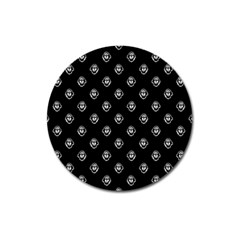 Funny Ghost Sketchy Drawing Pattern Magnet 3  (round) by dflcprintsclothing