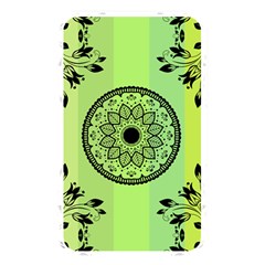 Green Grid Cute Flower Mandala Memory Card Reader (rectangular) by Magicworlddreamarts1