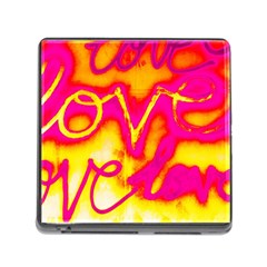 Pop Art Love Graffiti Memory Card Reader (square 5 Slot) by essentialimage365