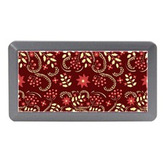 Folk Flowers Art Pattern Floral Abstract Surface Design  Seamless Pattern Memory Card Reader (mini) by Eskimos