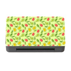 Vector Fruits Pattern, Pastel Colors, Yellow Background Memory Card Reader With Cf by Casemiro
