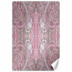 Pink Arabesque Canvas 12  X 18  by kaleidomarblingart