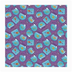 Aquarium With Fish And Sparkles Medium Glasses Cloth by SychEva