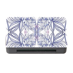 Blue Biro Patterns Memory Card Reader With Cf by kaleidomarblingart