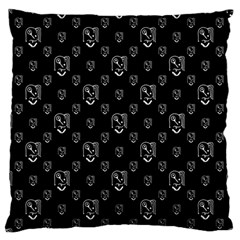 Funny Weird Monster Portrait Motif Pattern Large Flano Cushion Case (two Sides) by dflcprintsclothing
