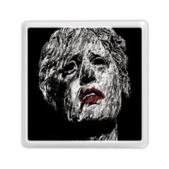 Creepy Head Sculpture Artwork Memory Card Reader (square) by dflcprintsclothing
