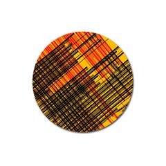 Root Humanity Orange Yellow And Black Magnet 3  (round) by WetdryvacsLair