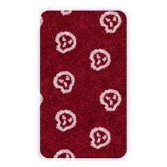 White Skulls On Red Shiny Background Memory Card Reader (rectangular) by SychEva