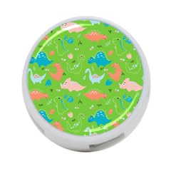 Funny Dinosaur 4-port Usb Hub (two Sides) by SychEva