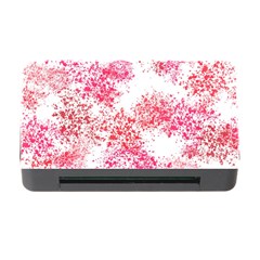 Red Splashes On A White Background Memory Card Reader With Cf by SychEva