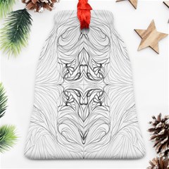Mono Repeats I Bell Ornament (two Sides) by kaleidomarblingart