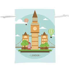 London-watch-landmark-england  Lightweight Drawstring Pouch (xl) by Sudhe