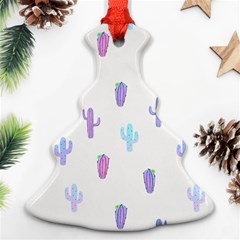 Purple And Blue Cacti Ornament (christmas Tree)  by SychEva