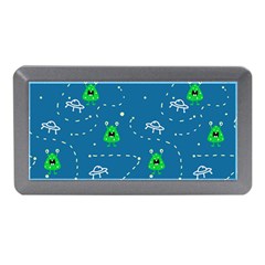 Funny Aliens With Spaceships Memory Card Reader (mini) by SychEva