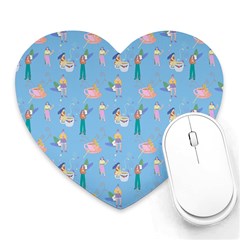 Beautiful Girls With Drinks Heart Mousepads by SychEva