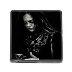 Beauty Woman Black And White Photo Illustration Memory Card Reader (square 5 Slot) by dflcprintsclothing