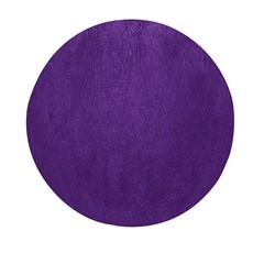 Leather Smooth 18-purple Mini Round Pill Box by skindeep