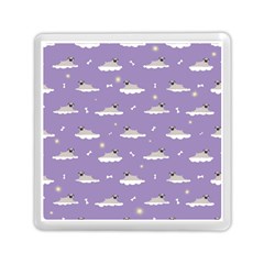 Pug Dog On A Cloud Memory Card Reader (square) by SychEva