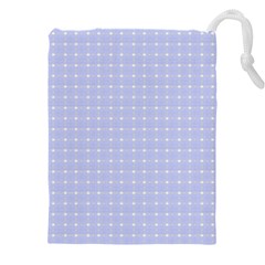 Lighblu Plaid Small Drawstring Pouch (5xl) by snowwhitegirl