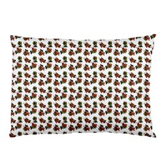 Cute Deer Pattern White Pillow Case (two Sides) by snowwhitegirl