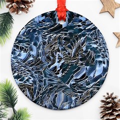 Touchy Round Ornament (two Sides) by MRNStudios