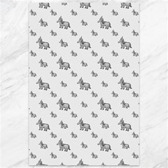 Grey Unicorn Sketchy Style Motif Drawing Pattern Canvas 12  X 18  by dflcprintsclothing