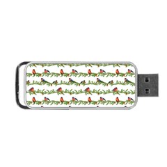 Bullfinches On The Branches Portable Usb Flash (two Sides) by SychEva