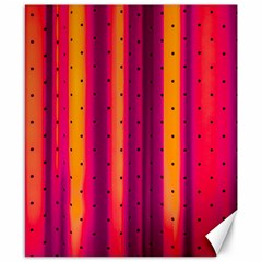 Warped Stripy Dots Canvas 8  X 10  by essentialimage365