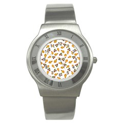 Oak Leaves And Acorns Stainless Steel Watch by SychEva