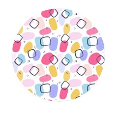 Abstract Multicolored Shapes Mini Round Pill Box (pack Of 3) by SychEva