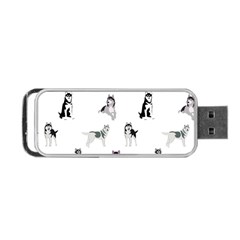 Husky Dogs Portable Usb Flash (two Sides) by SychEva