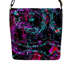Reptilian Scream Flap Closure Messenger Bag (l) by MRNStudios