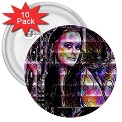 Hungry Eyes Ii 3  Buttons (10 Pack)  by MRNStudios