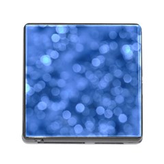Light Reflections Abstract No5 Blue Memory Card Reader (square 5 Slot) by DimitriosArt