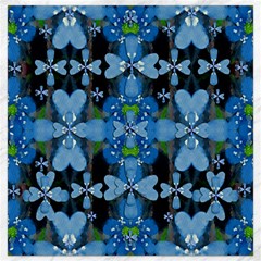 Rare Excotic Blue Flowers In The Forest Of Calm And Peace Canvas 12  X 12  by pepitasart