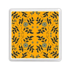 Floral Folk Damask Pattern Fantasy Flowers Floral Geometric Fantasy Memory Card Reader (square) by Eskimos