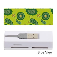 Floral Pattern Paisley Style Paisley Print  Doodle Background Memory Card Reader (stick) by Eskimos
