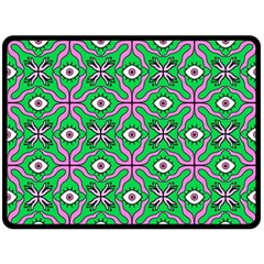Abstract Illustration With Eyes Double Sided Fleece Blanket (large)  by SychEva