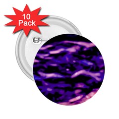 Purple  Waves Abstract Series No1 2 25  Buttons (10 Pack)  by DimitriosArt